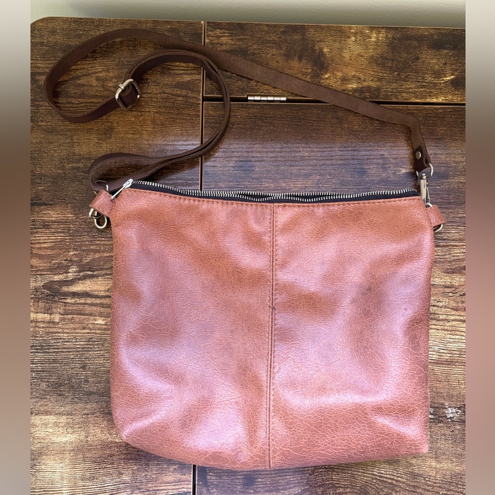 Brown Leather Shoulder Bag